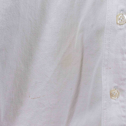 GAP White Denim Button Down Shirt Double Pocket