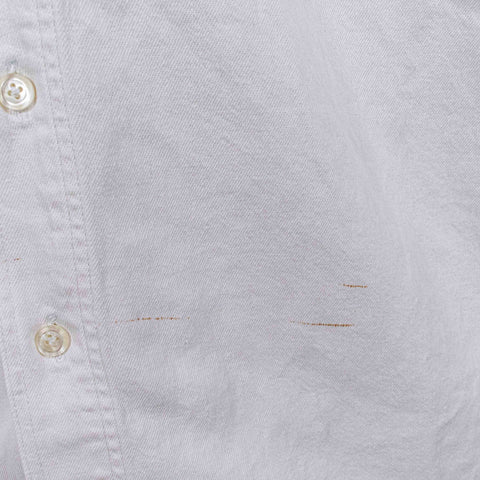 GAP White Denim Button Down Shirt Double Pocket