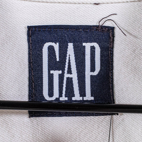 GAP White Denim Button Down Shirt Double Pocket