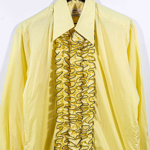 After Six Ruffle Tuxedo Dress Shirt French Cuff