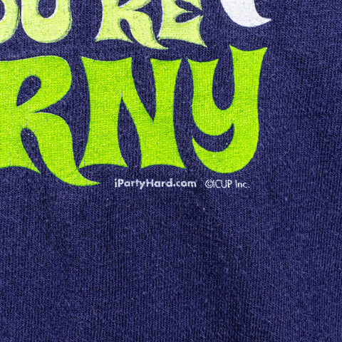 Blink If You're Horny T-Shirt  Adult Humor Sex Parody