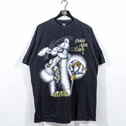 Pinkin Aint Easy Cartoon Hip Hop T-Shirt