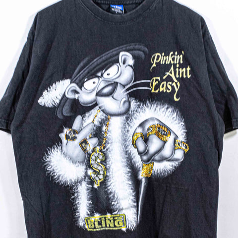 Pinkin Aint Easy Cartoon Hip Hop T-Shirt