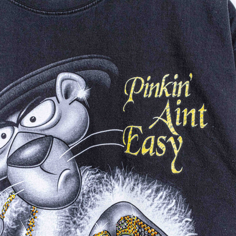 Pinkin Aint Easy Cartoon Hip Hop T-Shirt