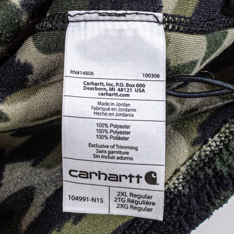 Carhartt Camo Pullover Snap Fleece OJ4991-M