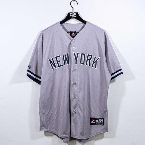 New York Yankees Derek Jeter Majestic Jersey Sewn
