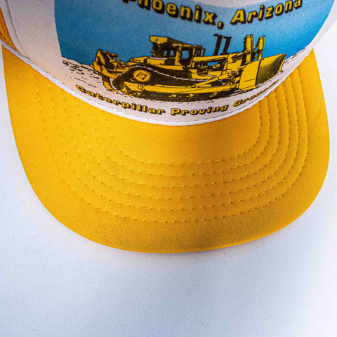 CAT Caterpillar Proving Grounds Mesh Trucker Snapback Hat Arizona