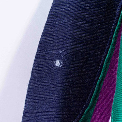 Knights of The Round Table Striped Long Sleeve Rugby Polo Shirt