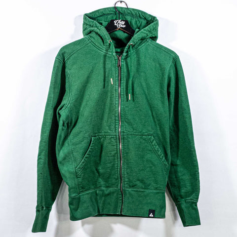 American Giant Blank Green Zip Hoodie Sweatshirt