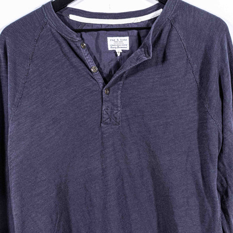 Rag & Bone NYC Henley T-Shirt Long Sleeve