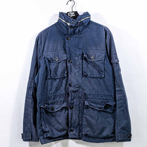 J Crew NX-631 Military Field Jacket Hooded Distressed