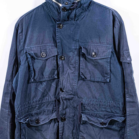 J Crew NX-631 Military Field Jacket Hooded Distressed