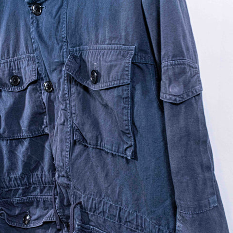 J Crew NX-631 Military Field Jacket Hooded Distressed