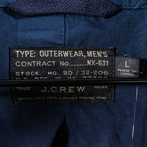 J Crew NX-631 Military Field Jacket Hooded Distressed