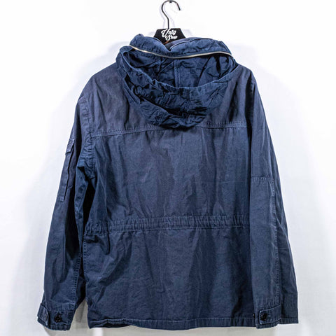 J Crew NX-631 Military Field Jacket Hooded Distressed