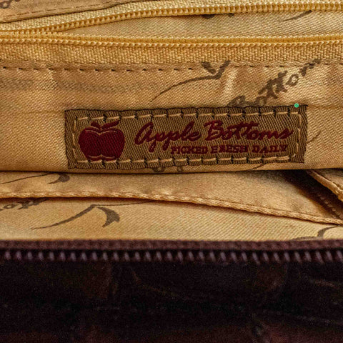 Apple Bottoms Handbag Purse  All Over Print