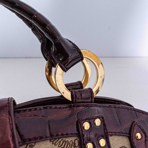 Apple Bottoms Handbag Purse  All Over Print