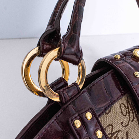 Apple Bottoms Handbag Purse  All Over Print