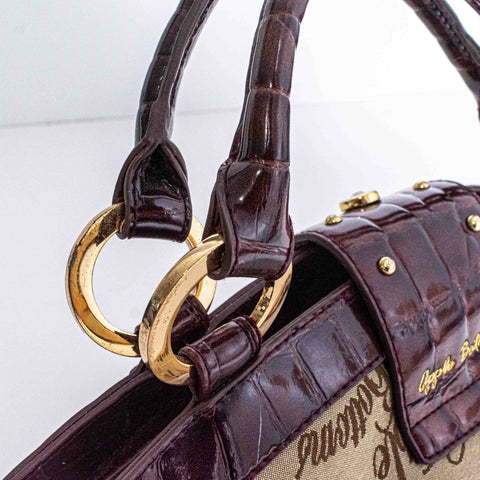 Apple Bottoms Handbag Purse  All Over Print