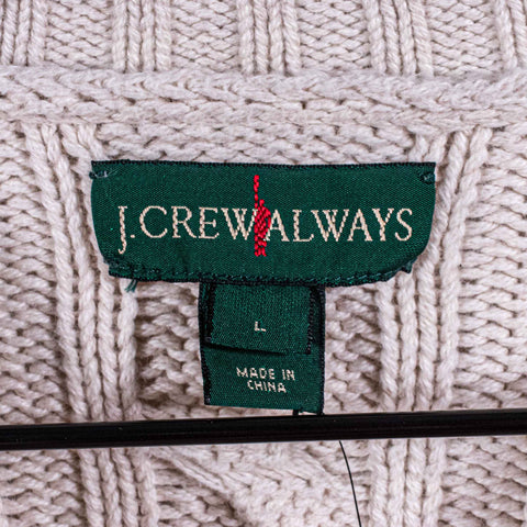 J Crew Always Chunky Cable Knit Sweater