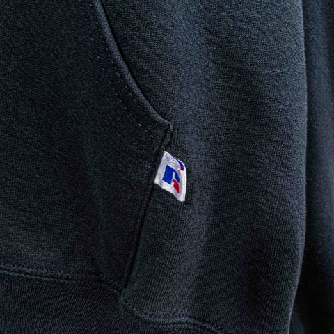 Russell Athletic Henley Hoodie Sweatshirt Made in USA