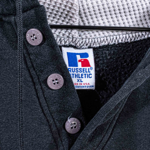 Russell Athletic Henley Hoodie Sweatshirt Made in USA