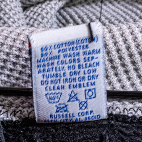 Russell Athletic Henley Hoodie Sweatshirt Made in USA