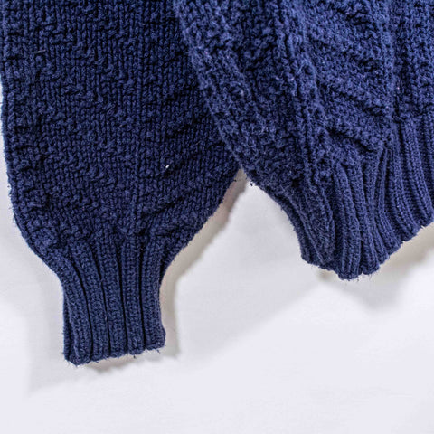 LL Bean Chunky Knit Fishermen Sweater Made in USA