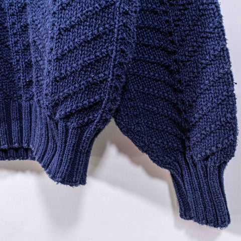 LL Bean Chunky Knit Fishermen Sweater Made in USA