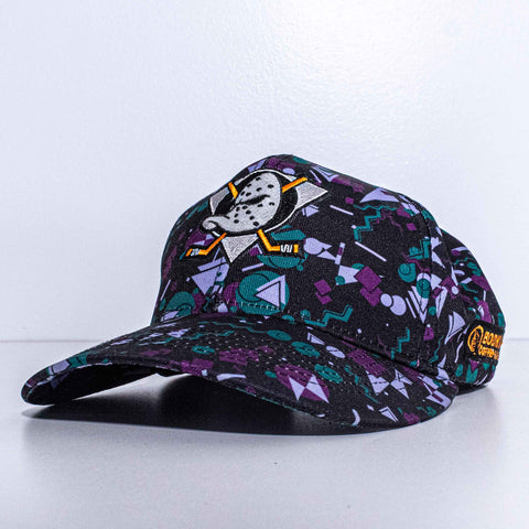 Anaheim Mighty Ducks Abstract Print Snapback Hat Bodhi Leaf Coffee Traders
