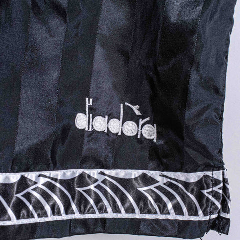 Diadora Logo Ribboned Shiny Soccer Shorts