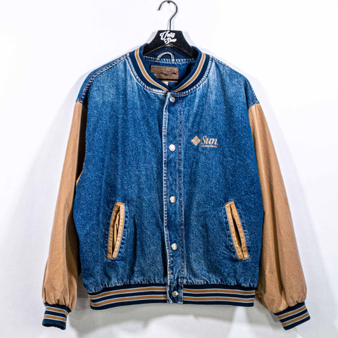 Sun Microsystems Denim Bomber Jacket