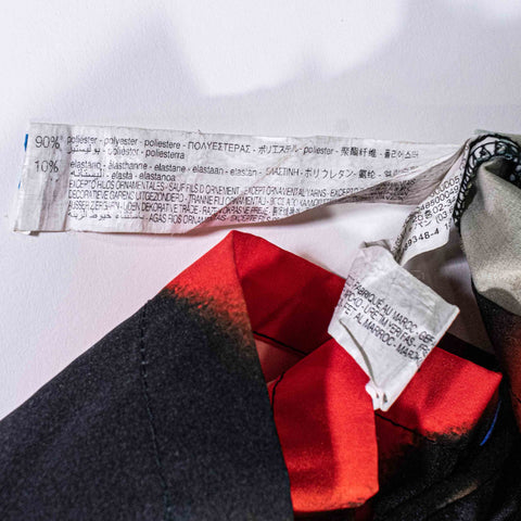 Zara RHUGI Abstract Art Short Sleeve Button Shirt