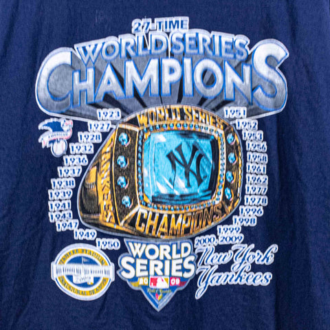New York Yankees 27 Time World Series Champions T-Shirt Ring AOP