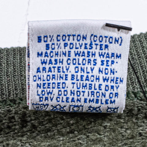 Russell Athletic Green Sun Fade Blank Sweatshirt Made in USA