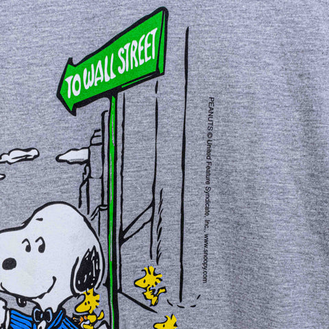 Snoopy Met Life Wall Street IPO T-Shirt Peanuts