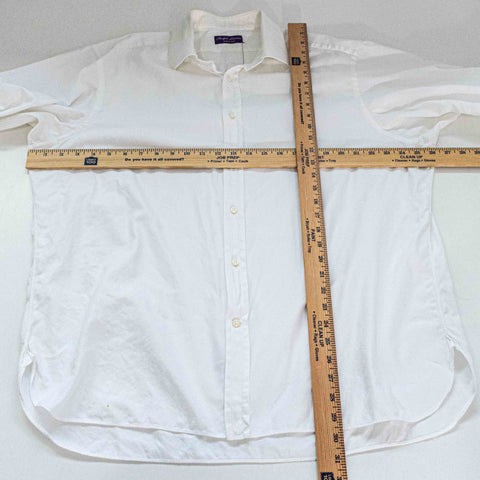 Ralph Lauren Purple Label Dress Shirt French Cuff Made in Italy