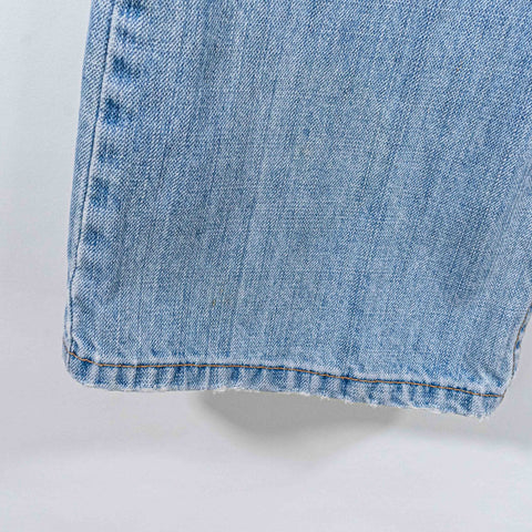 Levis 527 Bootcut Distressed Jeans