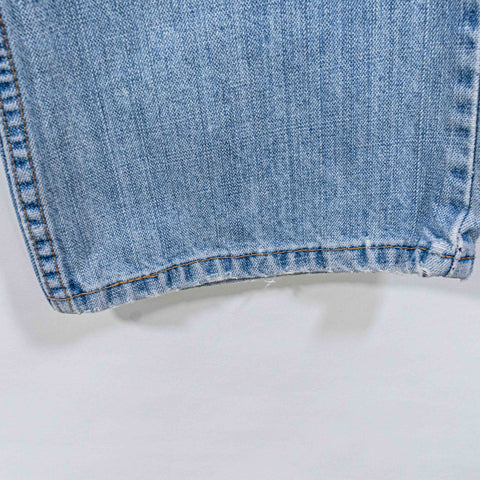 Levis 527 Bootcut Distressed Jeans