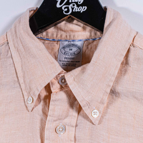 Brooks Brothers Baird McNutt Irish Linen Regent Button Down Shirt