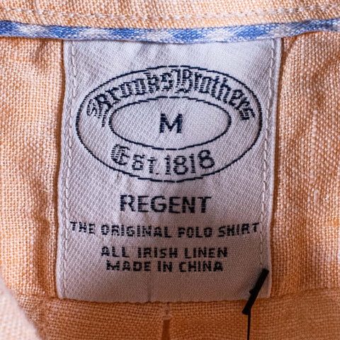 Brooks Brothers Baird McNutt Irish Linen Regent Button Down Shirt
