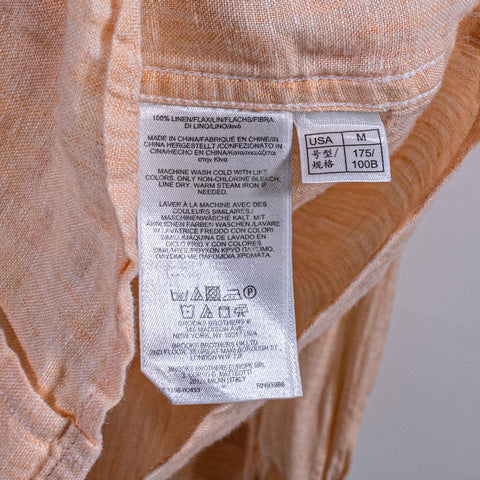 Brooks Brothers Baird McNutt Irish Linen Regent Button Down Shirt