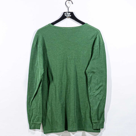 LL Bean Henley Long Sleeve T-Shirt Meraklon Base Layer