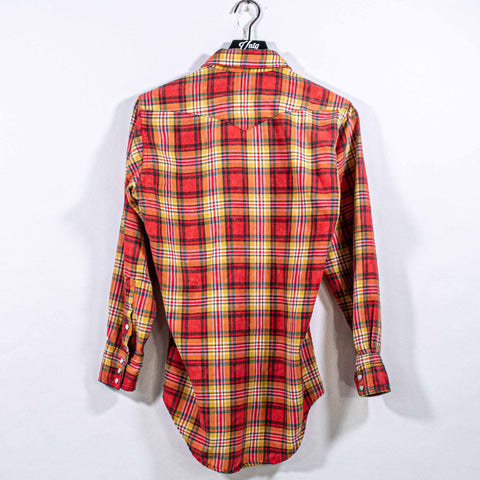 Wrangler Plaid Flannel Pearl Snap Shirt