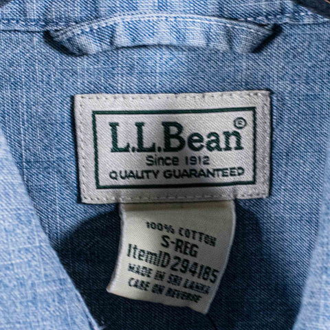 LL Bean Chambray Slightly Fitted Button Shirt