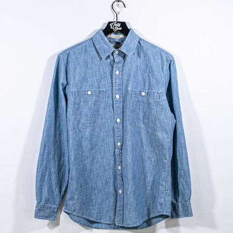 LL Bean Chambray Slightly Fitted Button Shirt