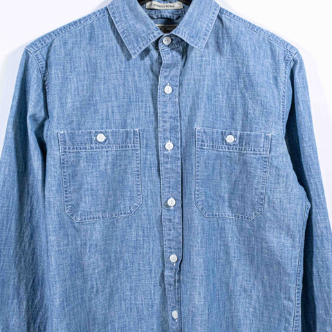 LL Bean Chambray Slightly Fitted Button Shirt