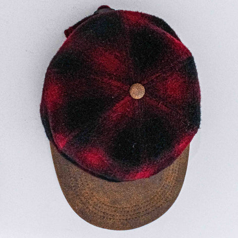 Lake of the Isles Buffalo Plaid Hat Wool Blend Leather