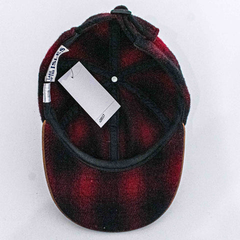 Lake of the Isles Buffalo Plaid Hat Wool Blend Leather