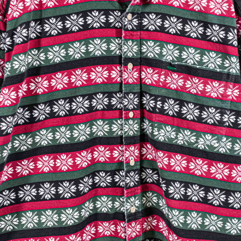 Tommy Hilfiger Snowflake Striped Button Down Shirt